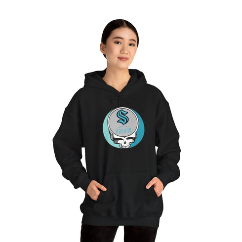 Seattle Kraken Grateful Dead Unisex Heavy Blend Hoodie StealieShop