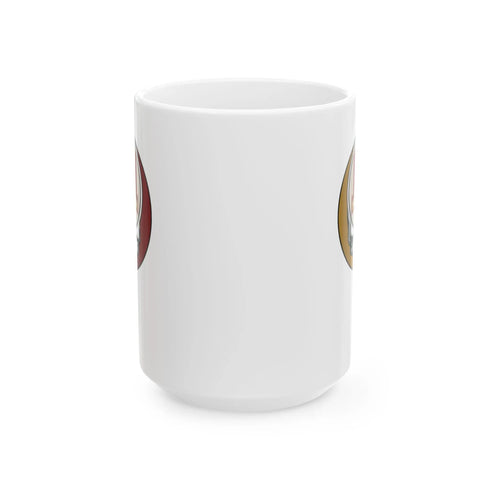 Grateful Dead - San Francisco 49ers Stealie Ceramic Coffee Mug - 15ounce - NFL - StealieShop