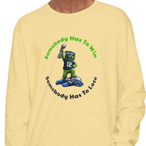 Seattle Seahawks Dancing Bears Big Game 2026 Vineyard Collection Garment-Dyed Long Sleeve Shirt