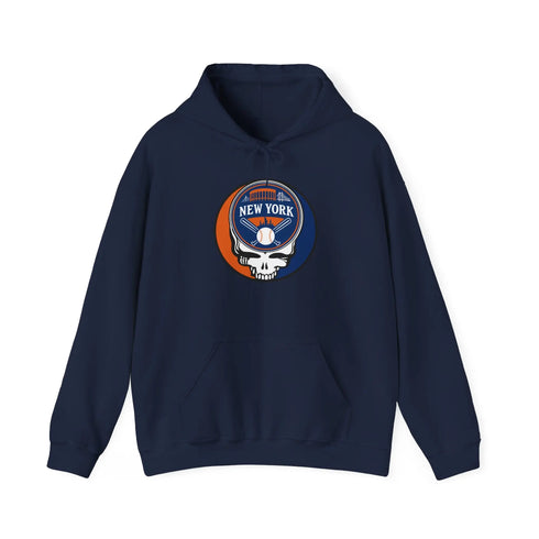 Grateful Dead - Copy of New York Mets Stealie Grateful Dead Unisex Heavy Blend Hoodie - MLB - StealieShop