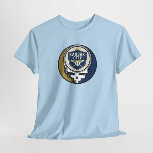 Grateful Dead - The Ballpark Collection: Kansas City Baseball Edition Grateful Dead Steal Your Face T-Shirt - MLB - StealieShop