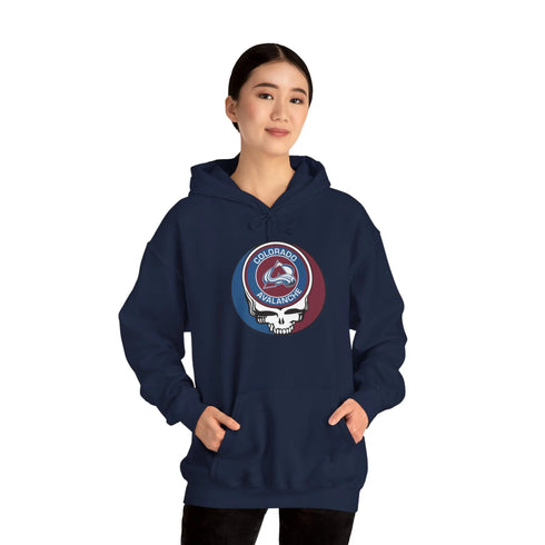Colorado Avalanche Grateful Dead Unisex Heavy Blend Hoodie - StealieShop