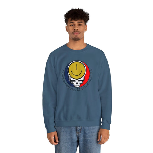 Longmeadow, MA Grateful Dead Stealie Crewneck Sweatshirt StealieShop