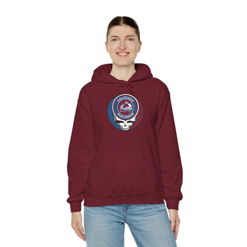 Colorado Avalanche Grateful Dead Unisex Heavy Blend Hoodie - StealieShop