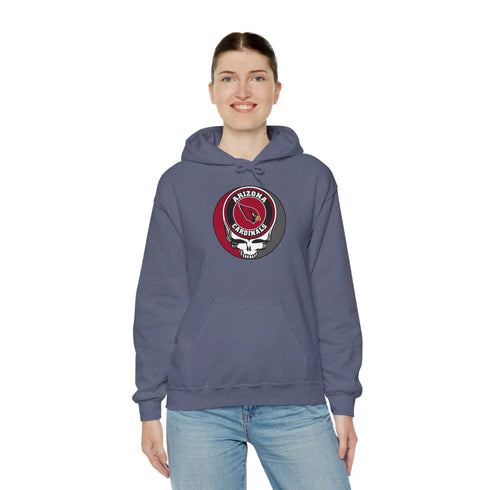 Arizona Cardinals Grateful Dead Unisex Hoodie StealieShop
