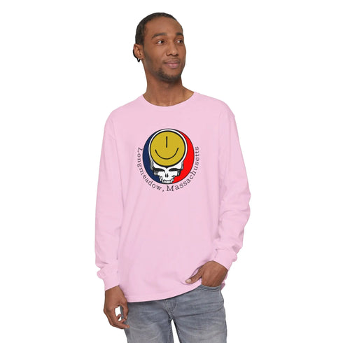 Longmeadow, MA Garment-Dyed Long Sleeve T-Shirt StealieShop