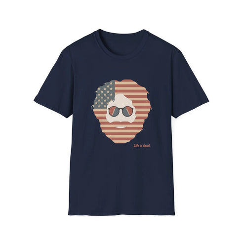 Grateful Dead - Stars & Stripes Jerry Life is dead. T-Shirt - StealieShop