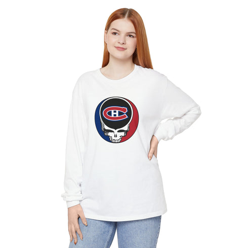 Montreal Canadiens Vineyard Collection Unisex Garment-Dyed Long Sleeve T-Shirt