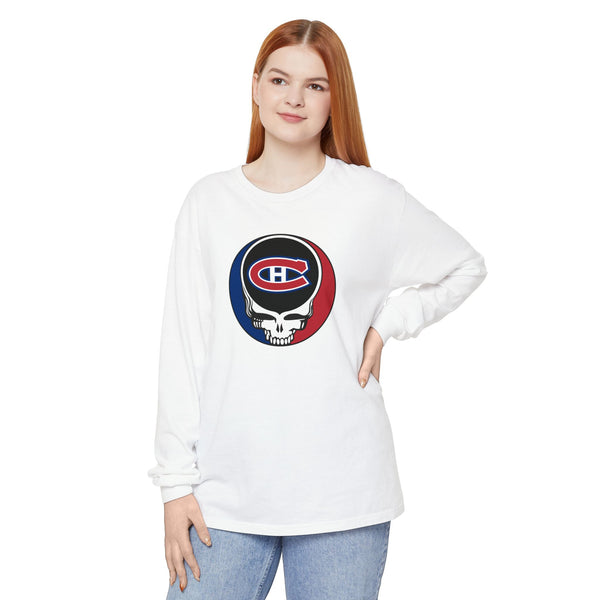 Montreal Canadiens Vineyard Collection Unisex Garment-Dyed Long Sleeve T-Shirt