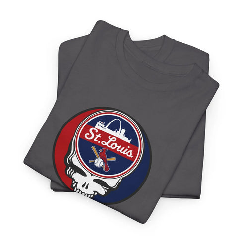 Grateful Dead - St. Louis Cardinals Grateful Dead Steal Your Face T-Shirt - MLB - St Louis - StealieShop