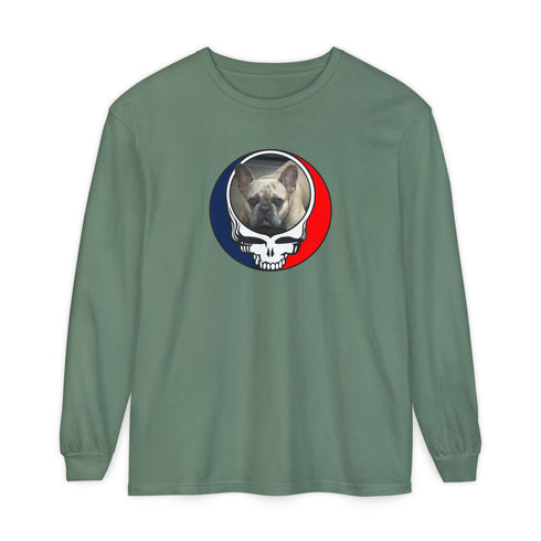 Custom Dog Garment-Dyed Long Sleeve T-Shirt (59)