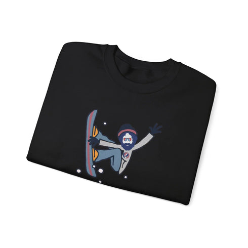 Grateful Dead - Snowboardin' Jerry | Life is dead. Crewneck Sweatshirt - StealieShop