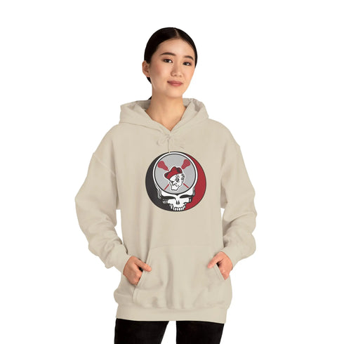 Grateful Dead - Ohio Wesleyan Lacrosse Stealie Two-Sided Unisex Heavy Blend Hoodie - StealieShop