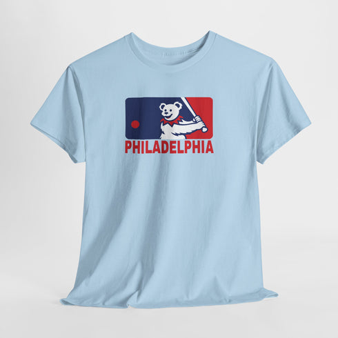 Philadelphia Phillies Dancing Bear MLB Logo Unisex Grateful Dead T-Shirt