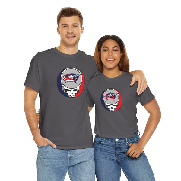 Columbus Blue Jackets Grateful Dead Steal Your Face T-Shirt - NHL - StealieShop