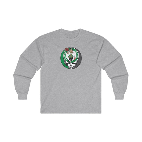 Boston Celtics Grateful Dead Long Sleeve Tee StealieShop