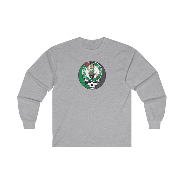 Boston Celtics Grateful Dead Long Sleeve Tee StealieShop