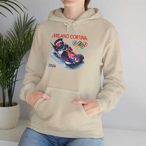 "Bobsleddin' Jerry' 2026 Milano Cortina Olympics Unisex Heavy Blend Grateful Dead Hoodie