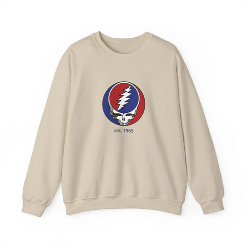 Grateful Dead Est. 1965 Stealie Crewneck Sweatshirt Printify