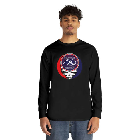 Grateful Dead - Miller Place Wrestling Stealie Long Sleeve Crewneck Tee - StealieShop