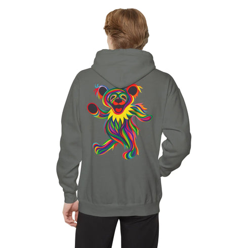 Grateful Dead - Tie-Dye Bear Vineyard Collection Two-Sided Unisex Garment-Dyed Hoodie - StealieShop