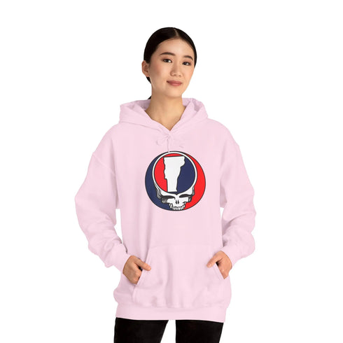 Vermont Map Stealie Grateful Dead Hoodie