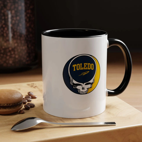 University of Toledo Grateful Dead Stealie Coffee Mug Printify