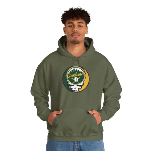 Grateful Dead - Oakland A's Grateful Dead Unisex Heavy Blend Hoodie - MLB - StealieShop
