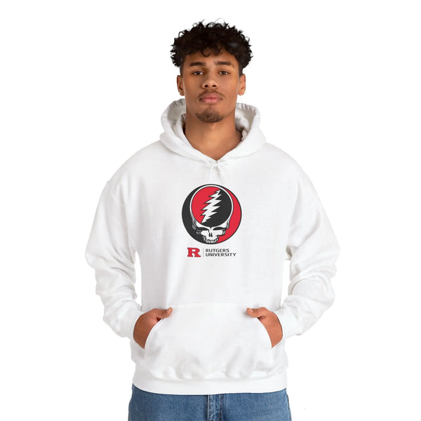Rutgers University Grateful Dead Hoodie - Hooded Sweatshirt StealieShop