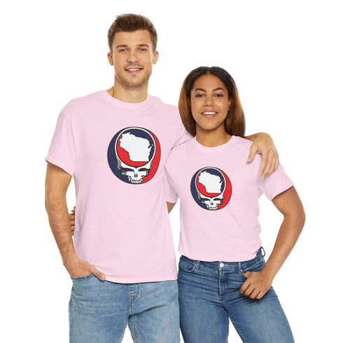 Wisconsin Map Stealie Grateful Dead T-Shirt