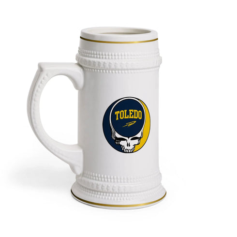 University of Toledo Grateful Dead Stealie Beer Stein Mug Printify