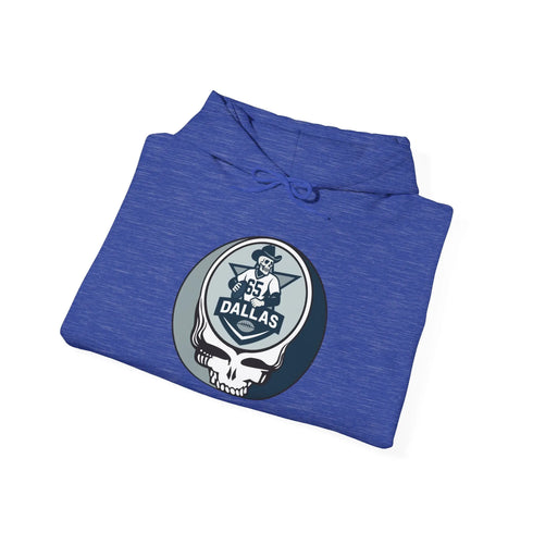 Grateful Dead - Dallas Cowboys Stealie Grateful Dead Hooded Sweatshirt - NFL - StealieShop