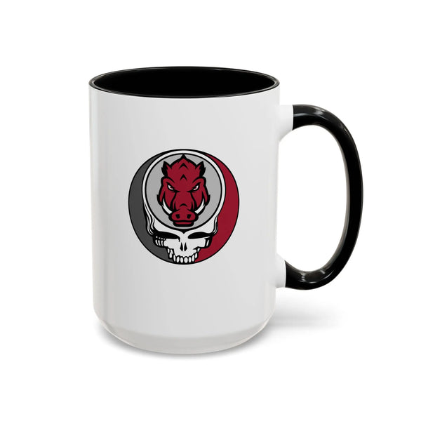 Arkansas Razorbacks Grateful Dead Coffee Mug Printify