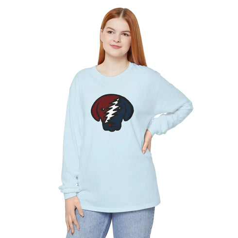 Grateful Dead - Stealie Pup Vineyard Collection Unisex Garment-dyed Long Sleeve - StealieShop