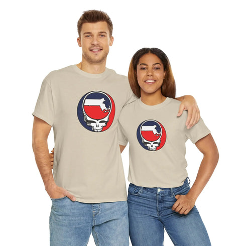 Massachusetts Map Stealie Grateful Dead T-Shirt