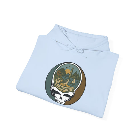 Massachusetts State Stealie Unisex Heavy Blend Hoodie