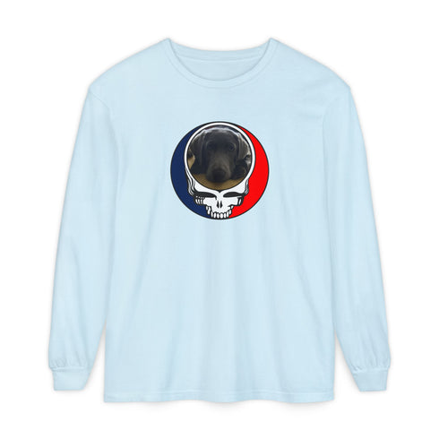 Custom Dog Garment-Dyed Long Sleeve T-Shirt (90)