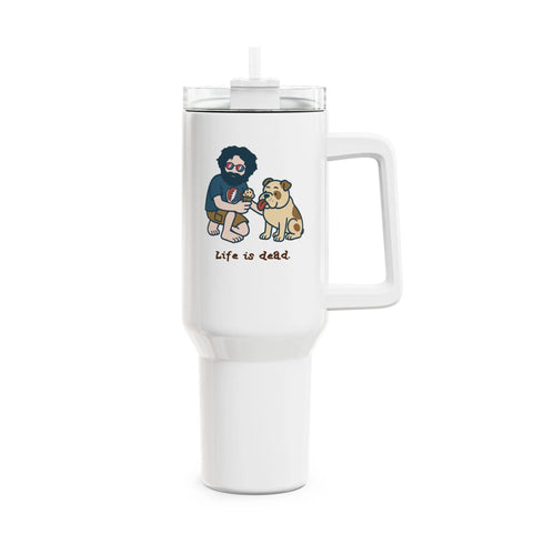 Grateful Dead - Jerry and Frank are Sharin' "Fat Man" Tumbler, Double Insulated 40oz Travel Mug - StealieShop