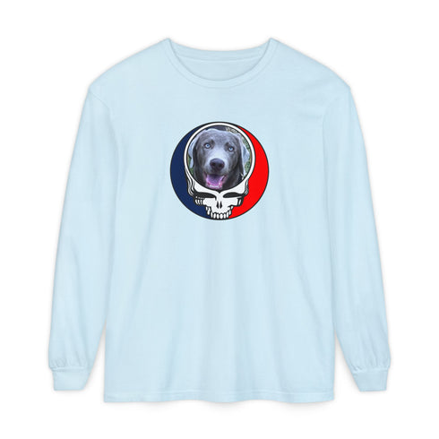 Custom Dog Garment-Dyed Long Sleeve T-Shirt (99)