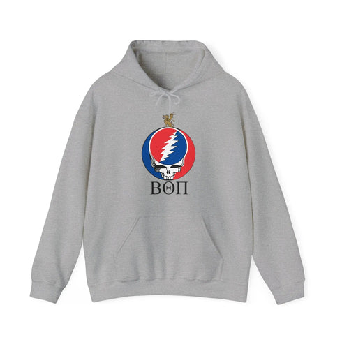 Beta Theta Pi Grateful Dead Hoodie - Hooded Sweatshirt - StealieShop