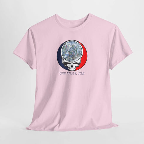 Deer Valley Trail Map Stealie Grateful Dead T-Shirt