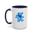 Grateful Dead - Blue Dancing Bear Stealie Coffee Mug - StealieShop