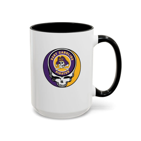 East Carolina University Pirates Grateful Dead Stealie Coffee Mug (11oz or 15oz) - StealieShop