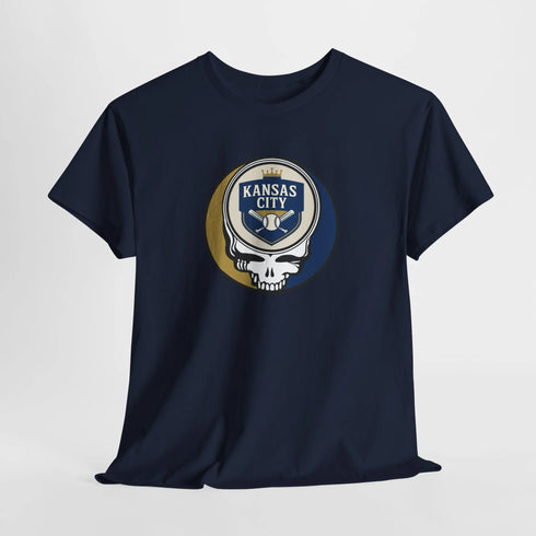 Grateful Dead - The Ballpark Collection: Kansas City Baseball Edition Grateful Dead Steal Your Face T-Shirt - MLB - StealieShop