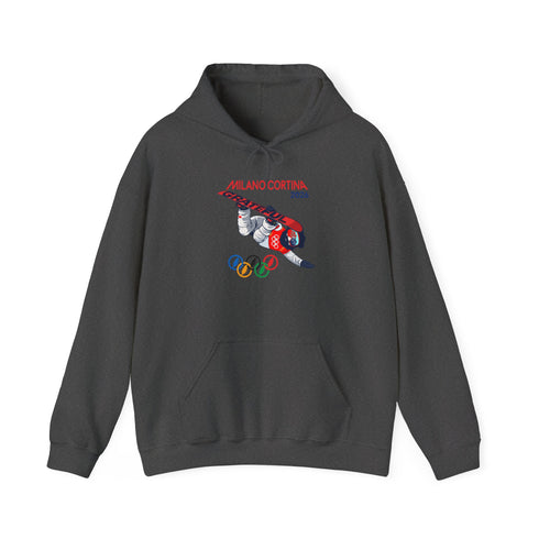 'Snowboardin' Jerry' 2026 Milano Cortina Olympics Unisex Heavy Blend Hoodie