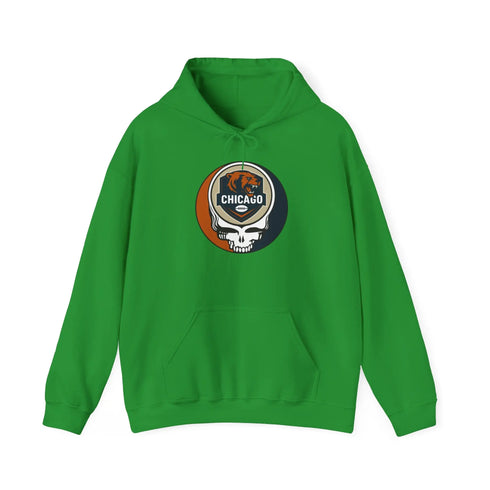 Grateful Dead - Chicago Bears Stealie Grateful Dead Hooded Sweatshirt - NFL - StealieShop