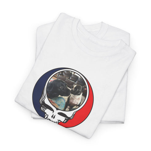 Custom Dog Stealie Unisex Grateful Dead T-Shirt (169)