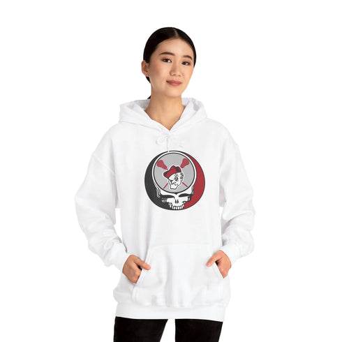 Grateful Dead - Ohio Wesleyan Lacrosse Stealie Two-Sided Unisex Heavy Blend Hoodie - StealieShop
