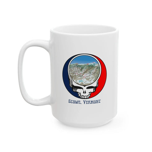 Stowe Trail Map Stealie Grateful Dead Ceramic Mug