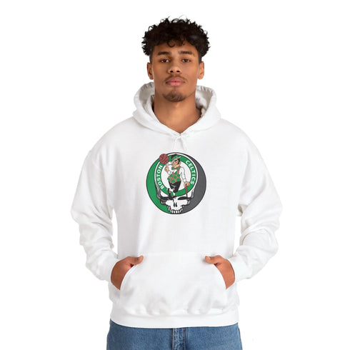 Boston Celtics Grateful Dead Steal Your Face Unisex Hoodie StealieShop